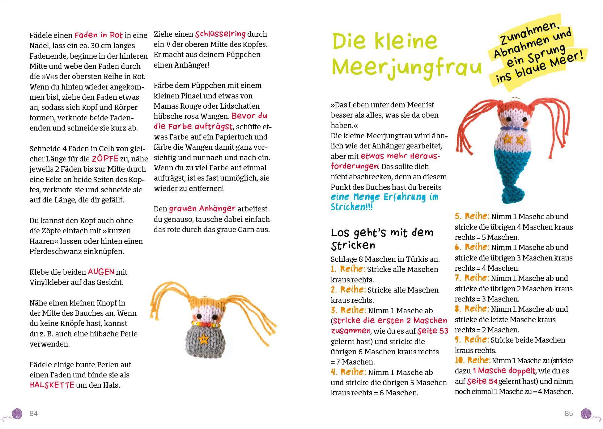 Beispielinhalt (Bild) Mein erstes Strickbuch