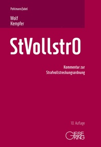 Vorderes Coverbild Strafvollstreckungsordnung