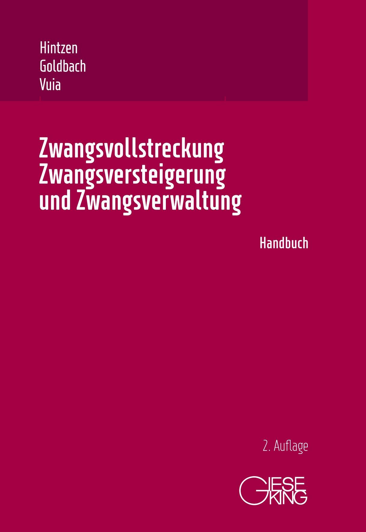 Vorderes Coverbild Zwangsvollstreckung, Zwangsversteigerung und Zwangsverwaltung