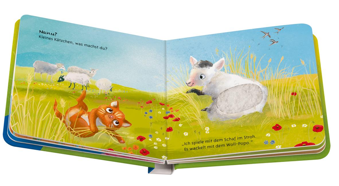 Beispielinhalt (Bild) Mein liebstes Vorlese-Fühlbuch - Die kleine Katze
