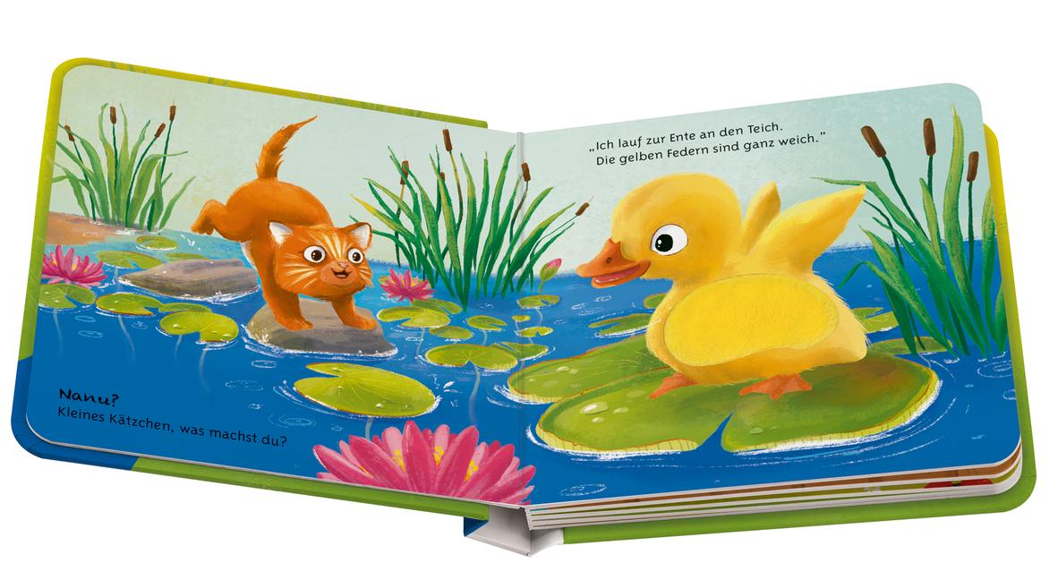 Beispielinhalt (Bild) Mein liebstes Vorlese-Fühlbuch - Die kleine Katze