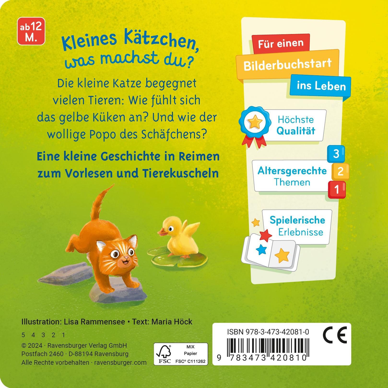 Rückseitencover Mein liebstes Vorlese-Fühlbuch - Die kleine Katze