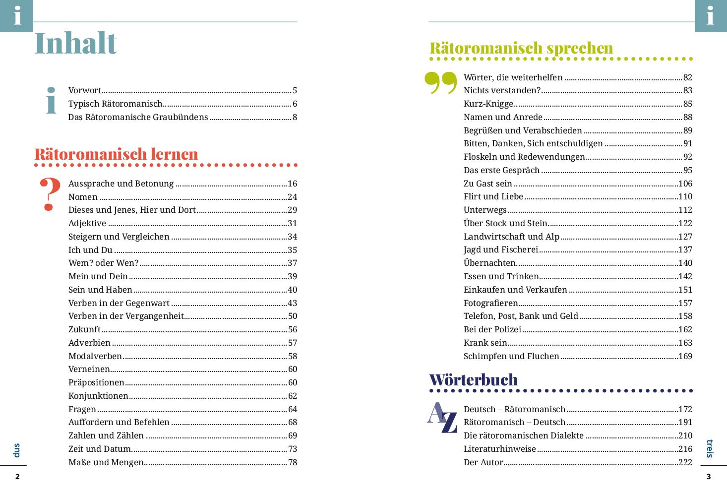 Beispielinhalt (Bild) Reise Know-How Sprachführer  Rätoromanisch (Surselvisch) - Wort für Wort