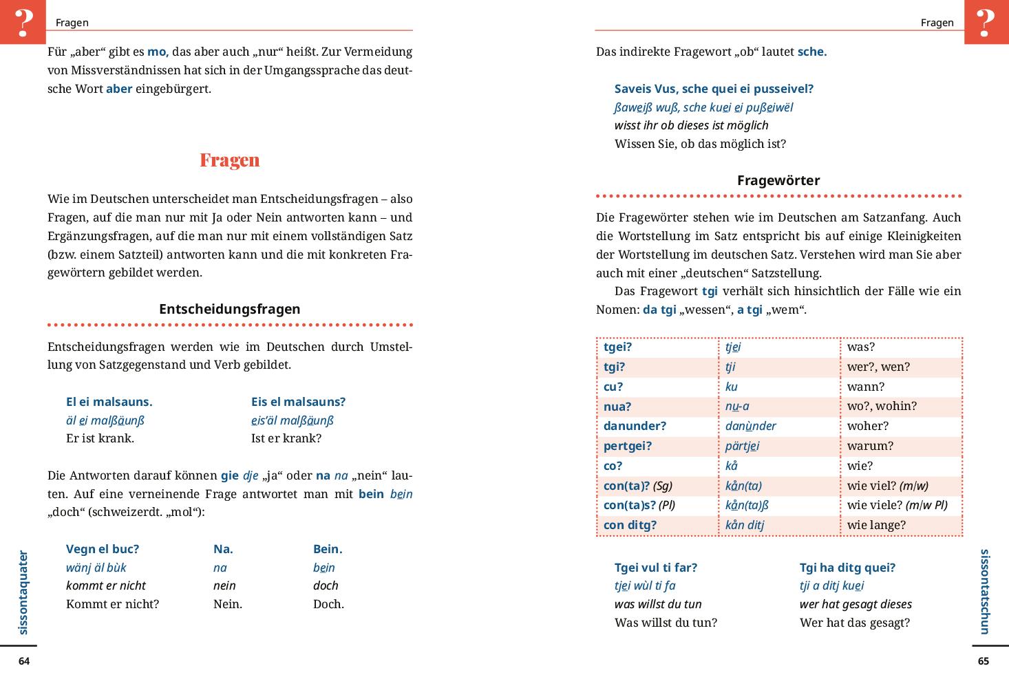 Beispielinhalt (Bild) Reise Know-How Sprachführer  Rätoromanisch (Surselvisch) - Wort für Wort