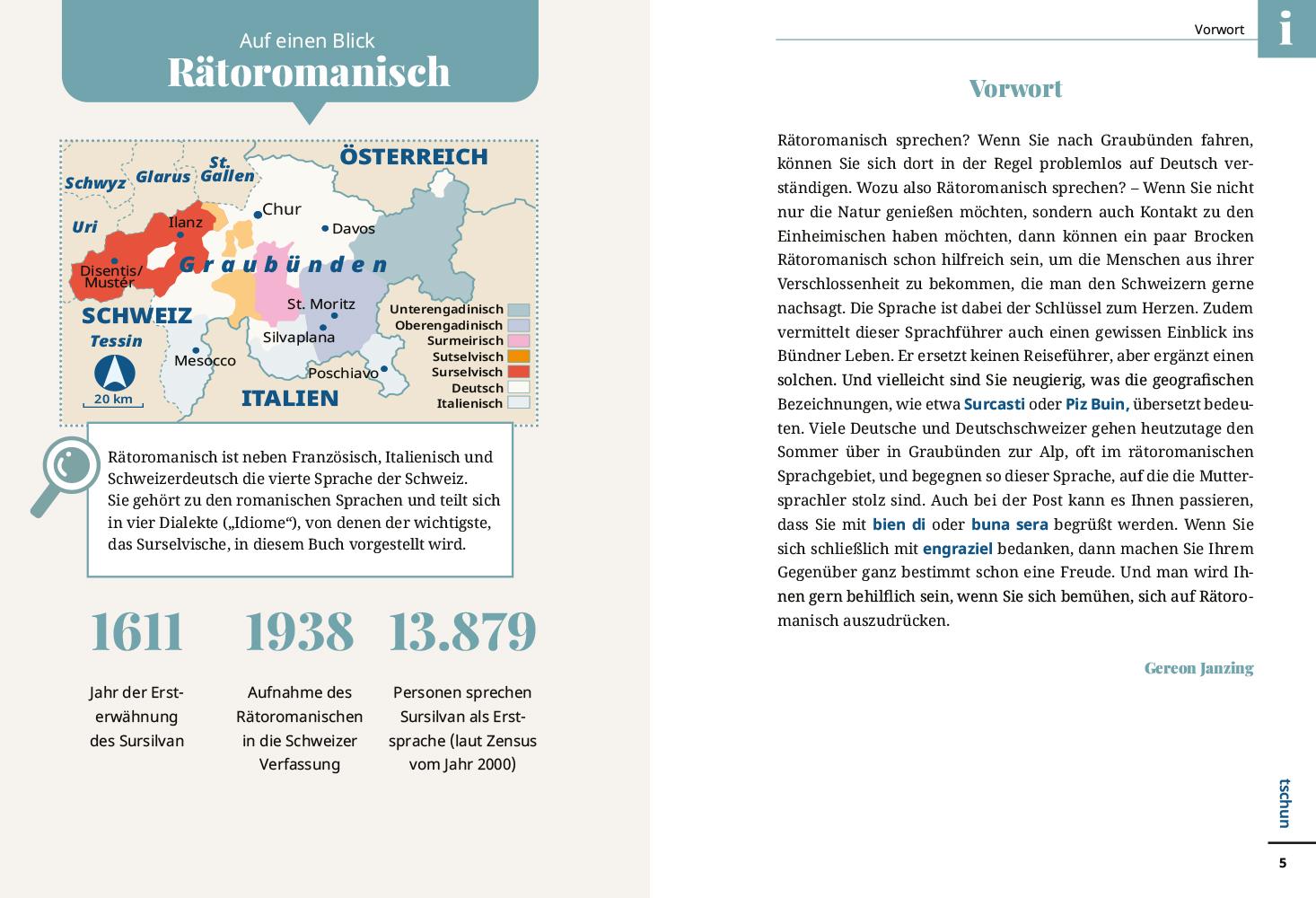 Beispielinhalt (Bild) Reise Know-How Sprachführer  Rätoromanisch (Surselvisch) - Wort für Wort