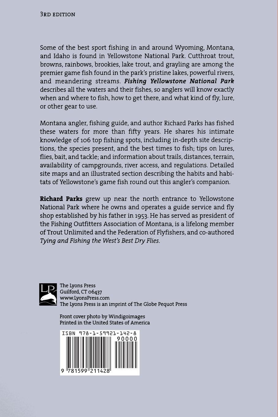 Rückseitencover Fishing Yellowstone National Park