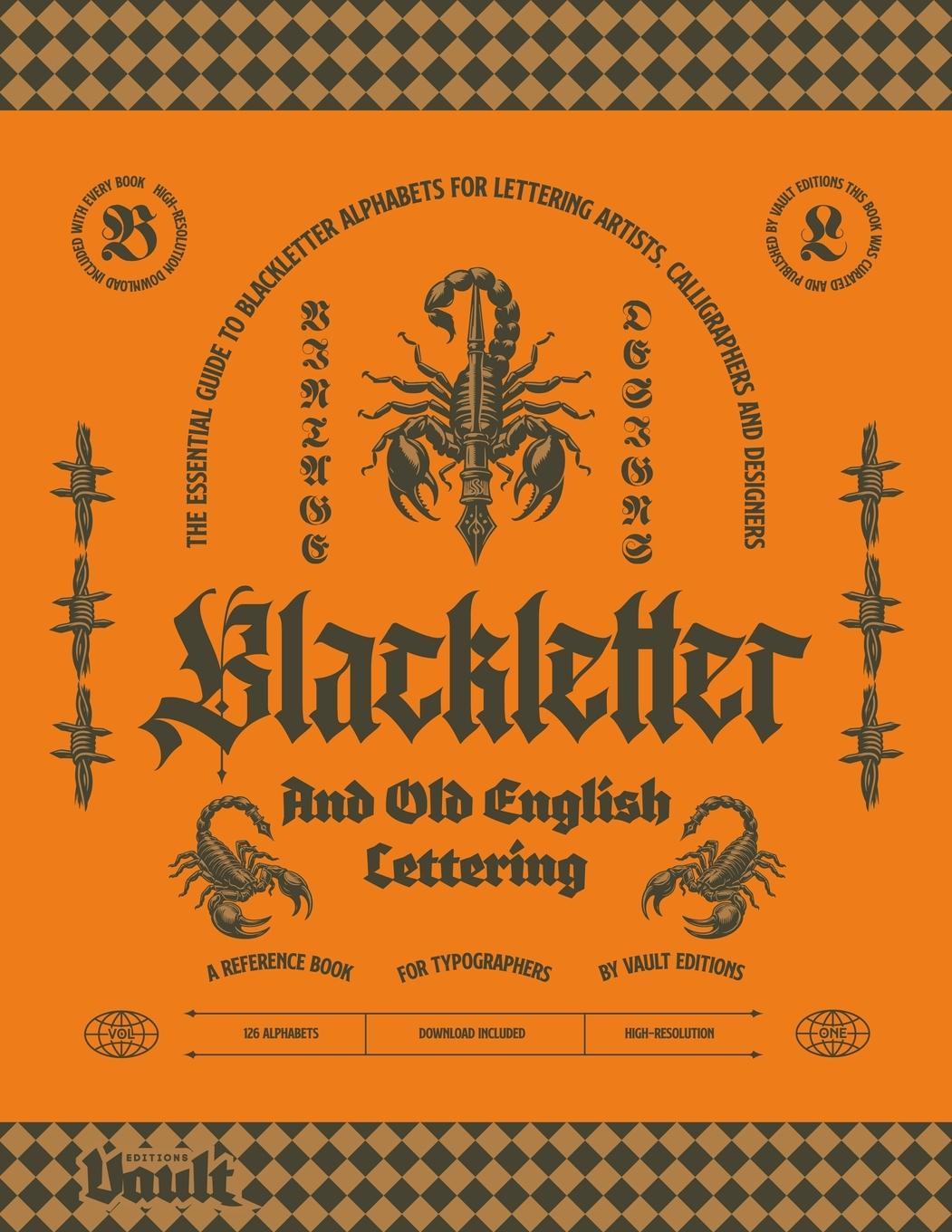 Vorderes Coverbild Blackletter and Old English Lettering Reference Book