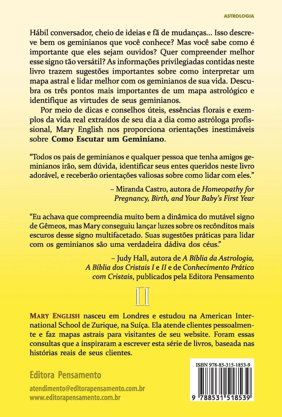 Rückseitencover Como Escutar um Geminiano