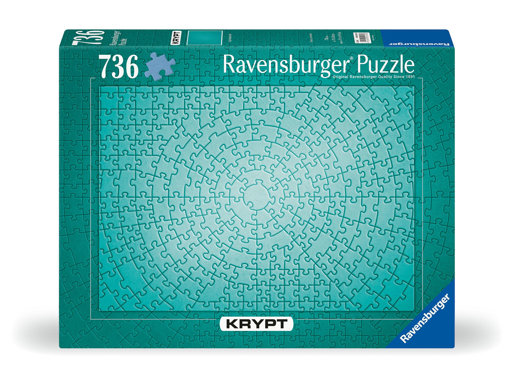 Vorderes Coverbild Erwachsenenpuzzle 736 Teile - Krypt Metallic Mint