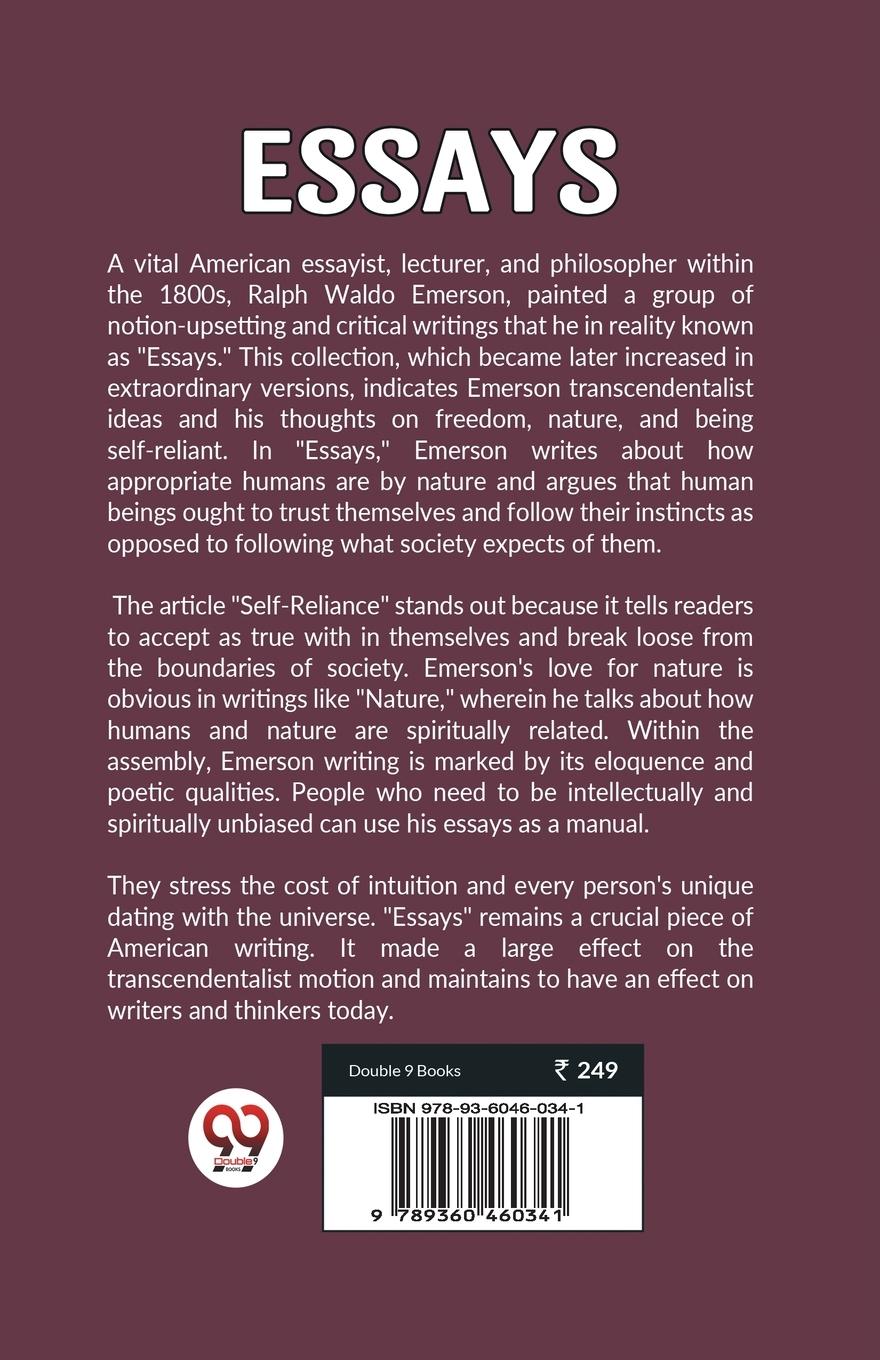 Rückseitencover ESSAYS