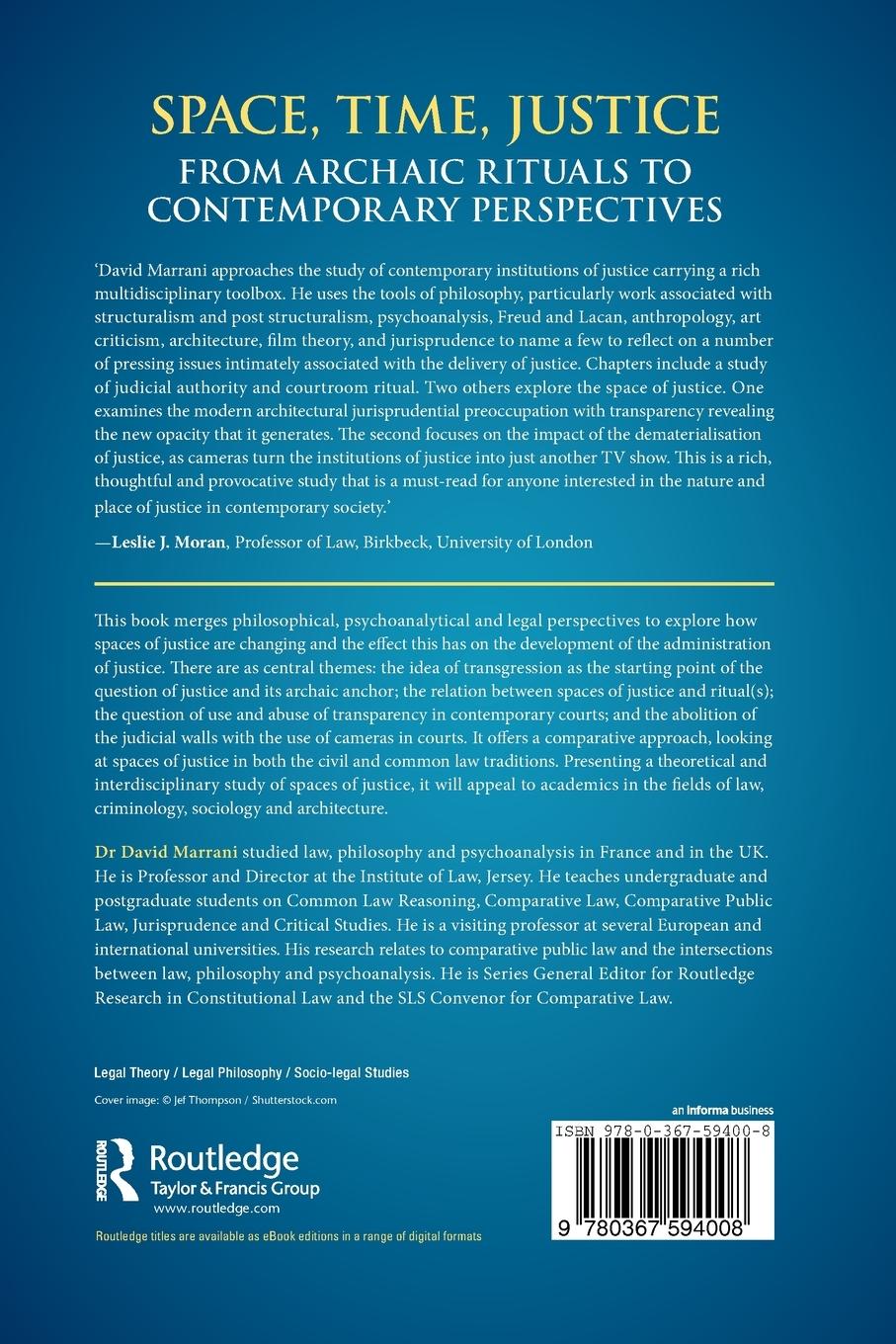 Rückseitencover Space, Time, Justice