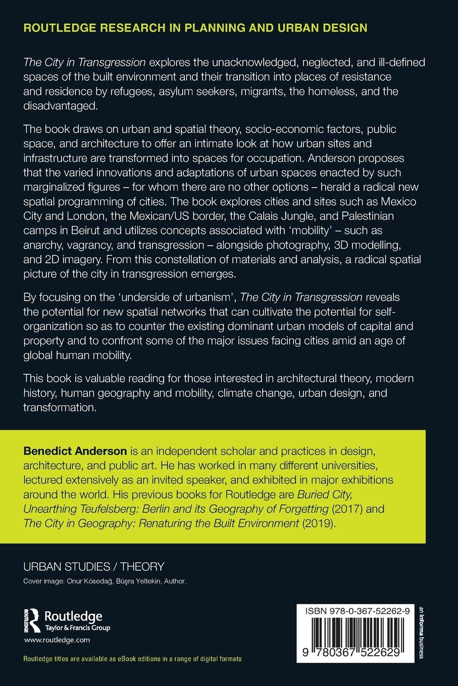 Rückseitencover The City in Transgression