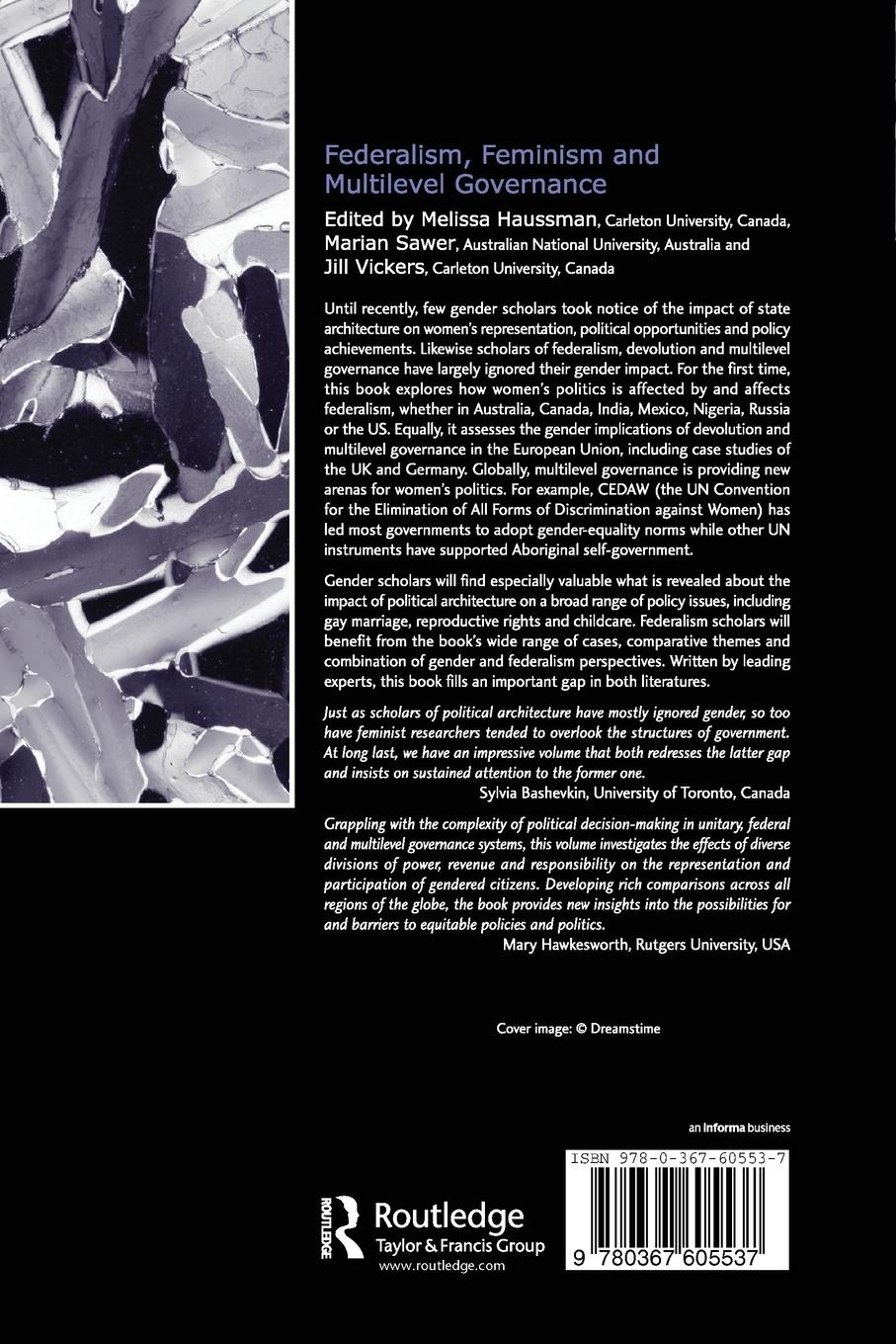 Rückseitencover Federalism, Feminism and Multilevel Governance