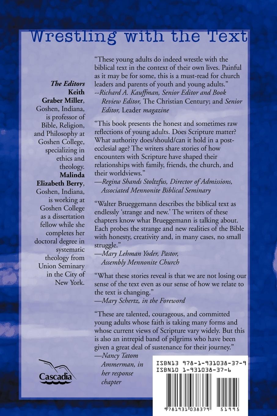 Rückseitencover Wrestling with the Text: Young Adult Perspectives on Scripture