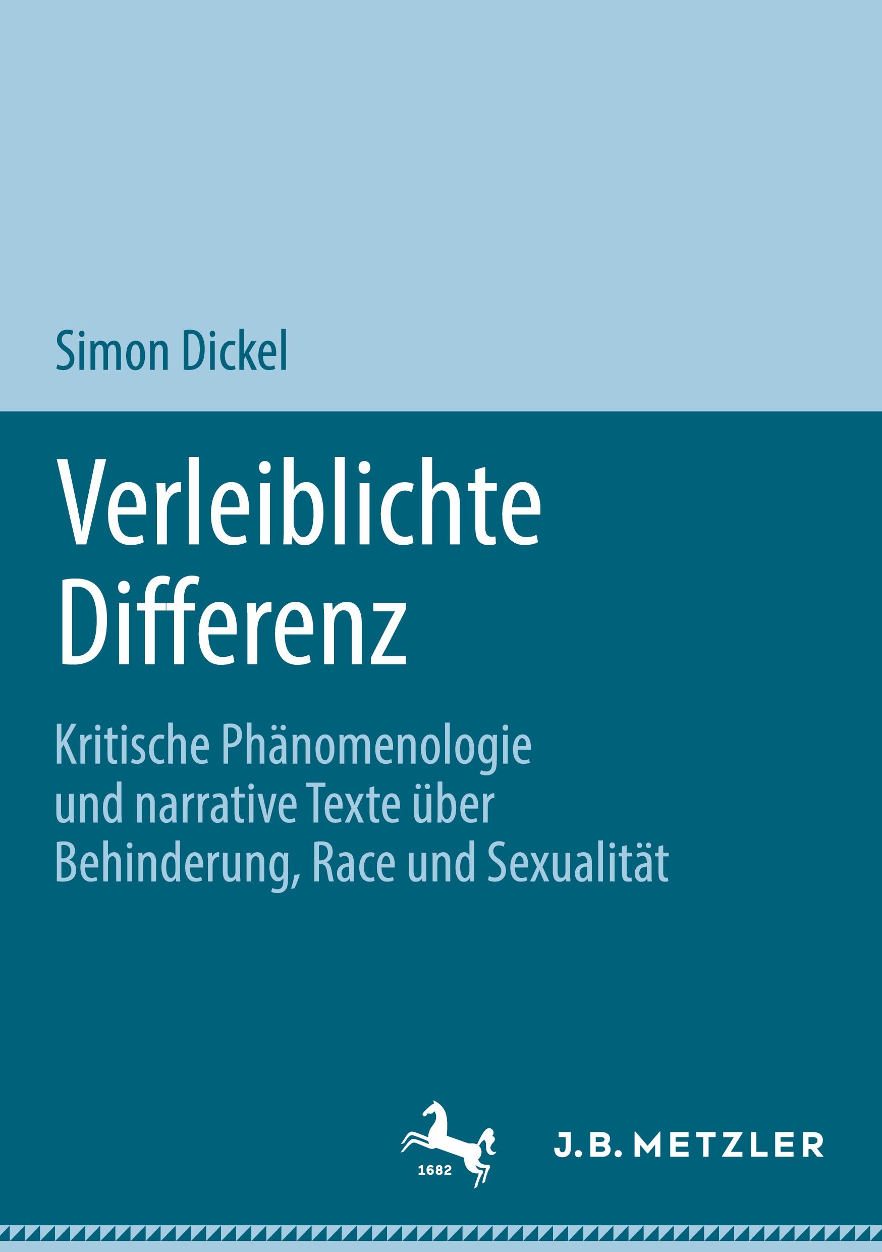 Vorderes Coverbild Verleiblichte Differenz