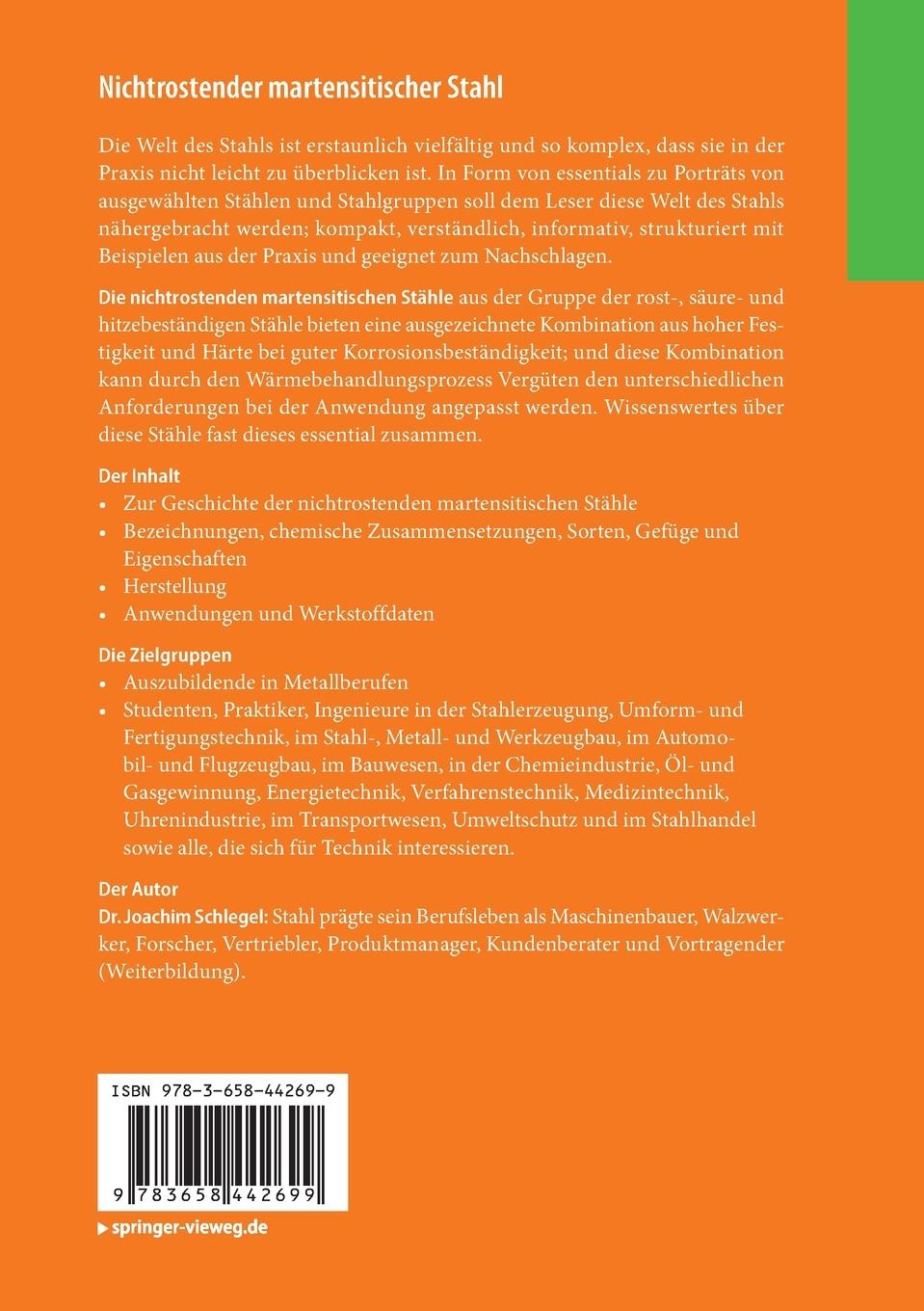 Rückseitencover Nichtrostender martensitischer Stahl