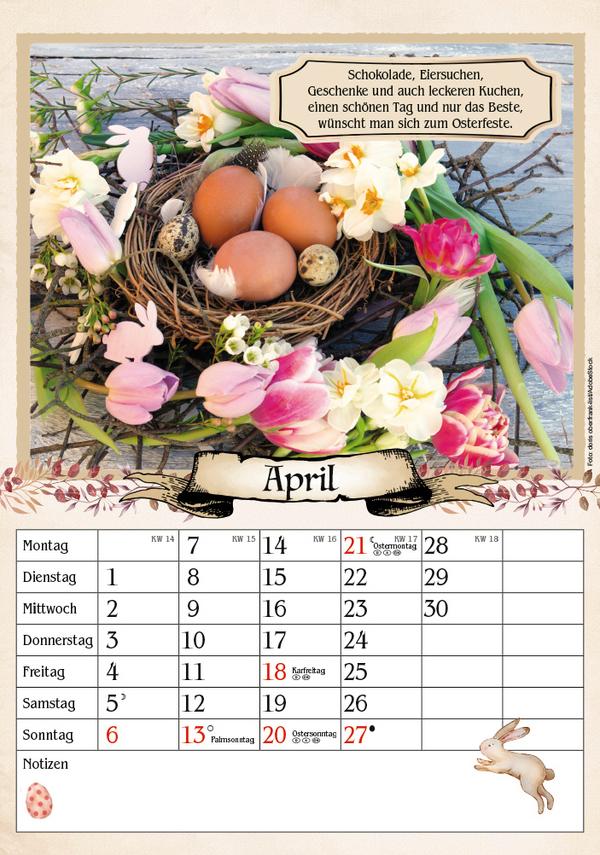 Beispielinhalt (Bild) Kalender für Rentner 2025