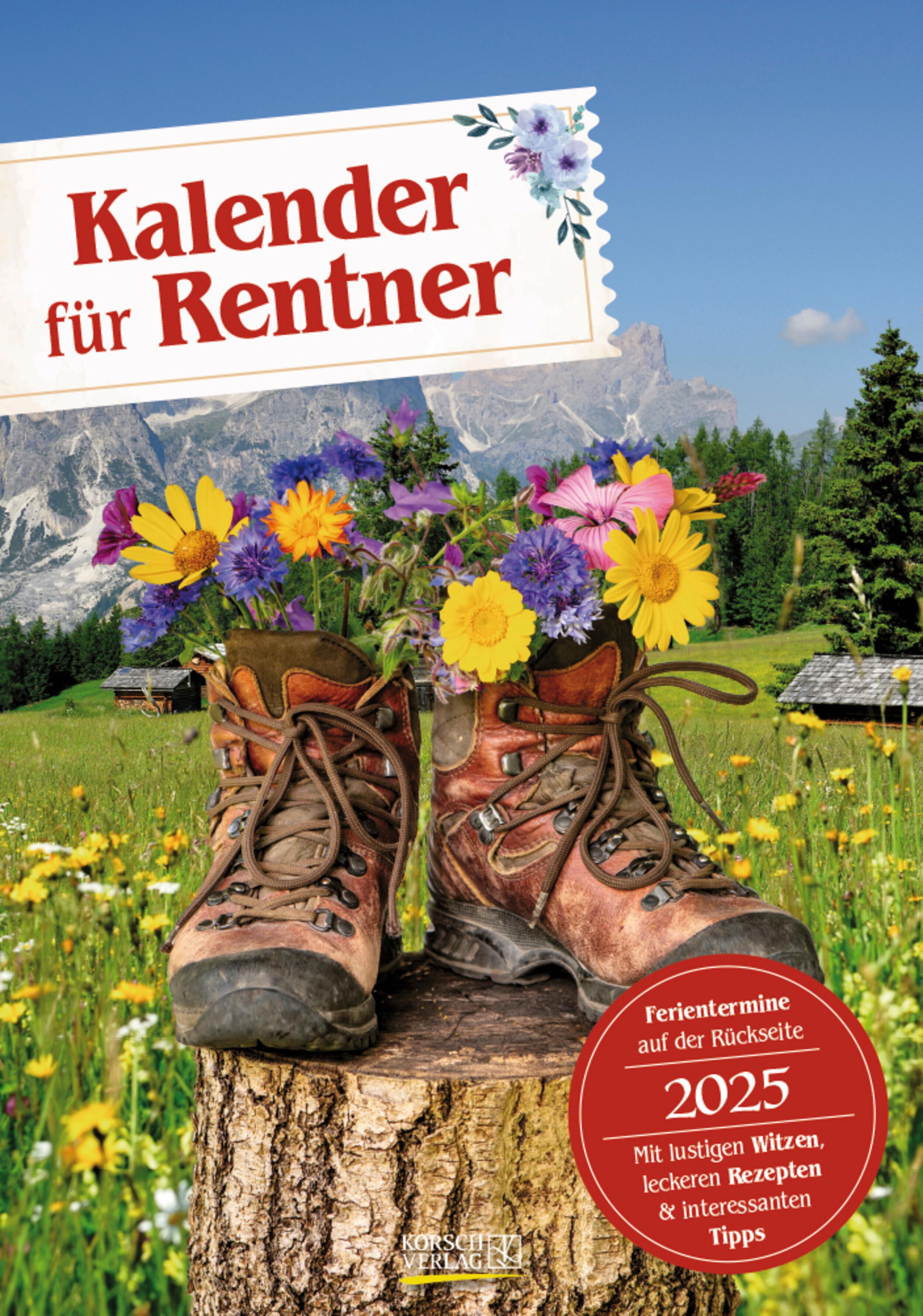 Vorderes Coverbild Kalender für Rentner 2025