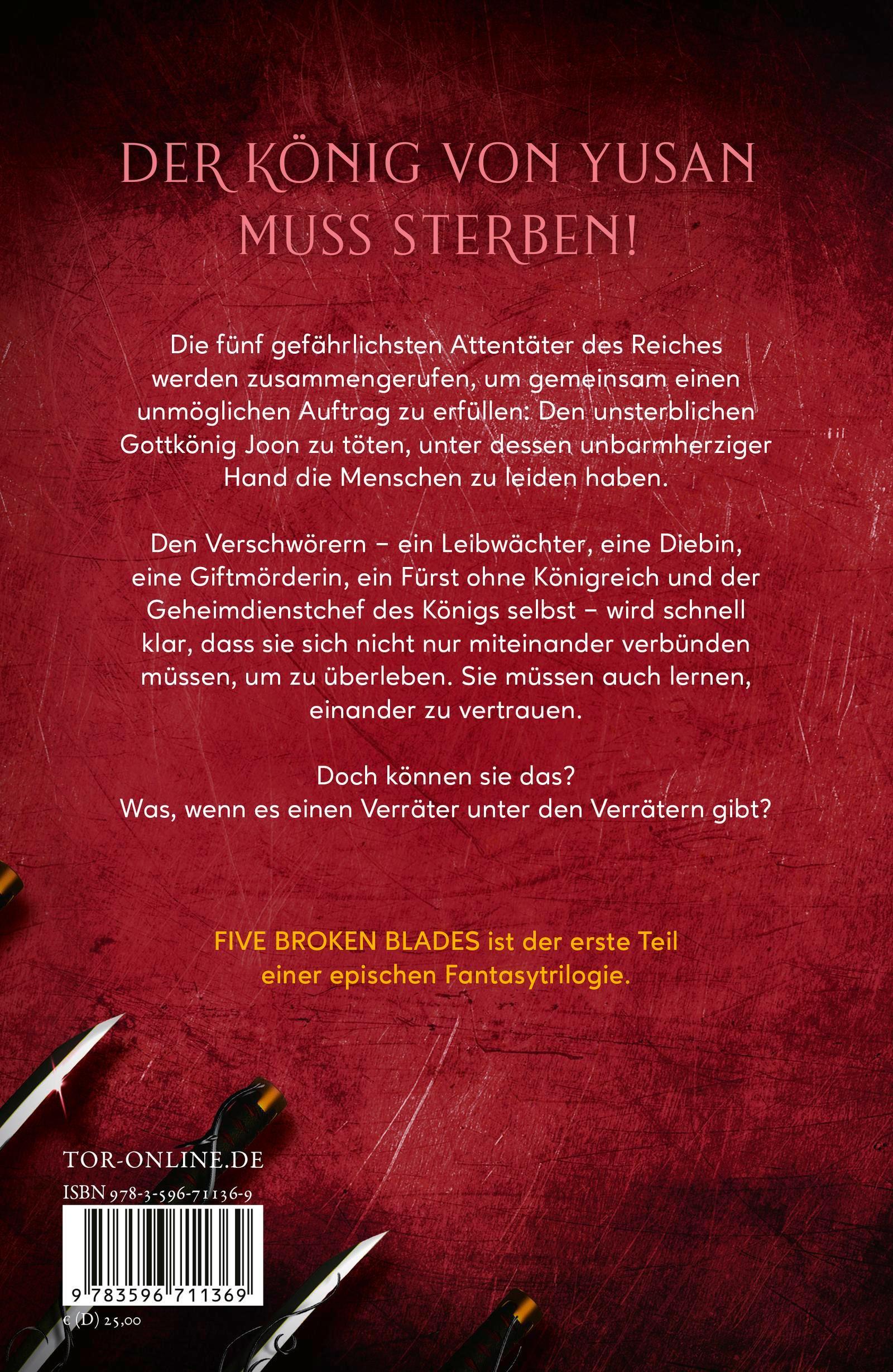 Rückseitencover Five Broken Blades