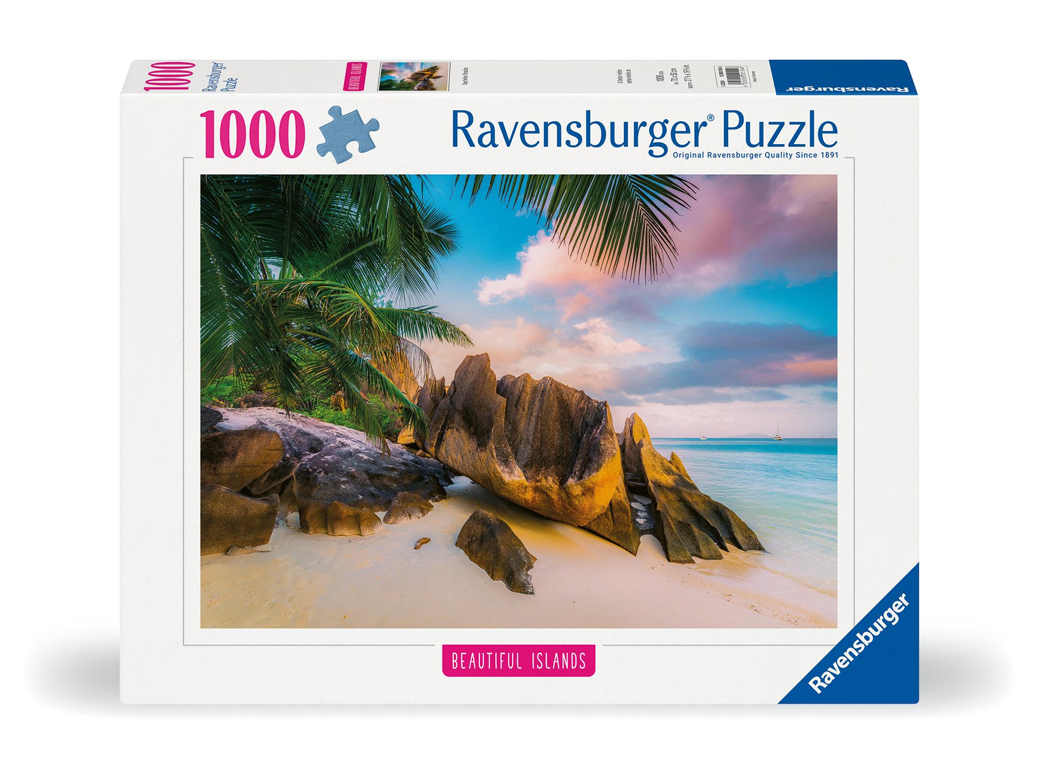 Vorderes Coverbild Erwachsenenpuzzle 1000 Teile - Seychellen