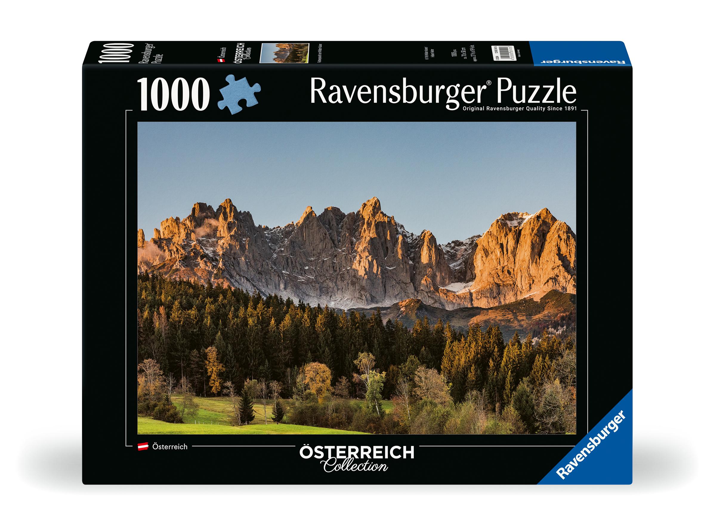 Vorderes Coverbild Erwachsenenpuzzle 1000 Teile - Farbenpracht am Wilden Kaiser