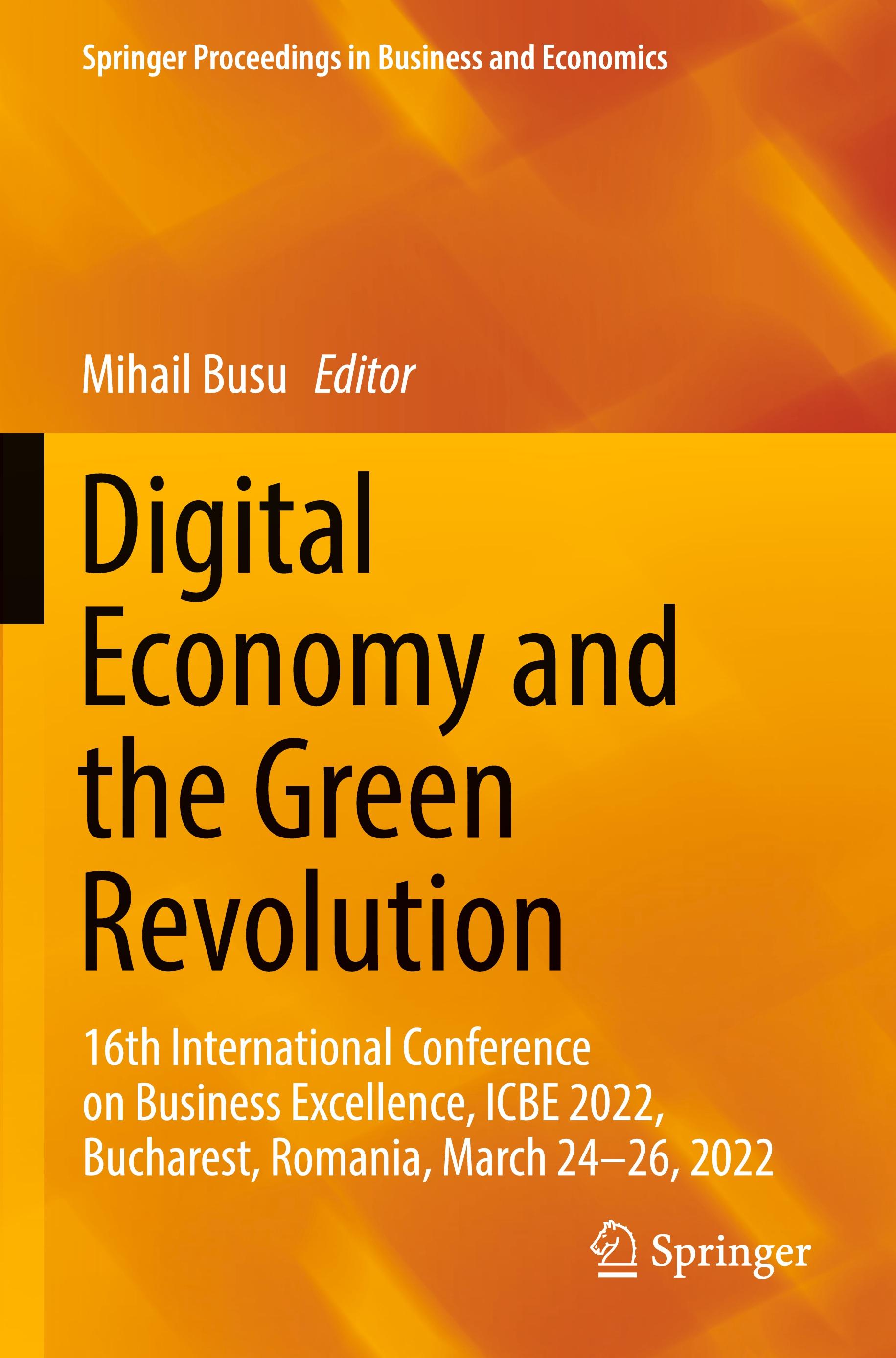 Vorderes Coverbild Digital Economy and the Green Revolution