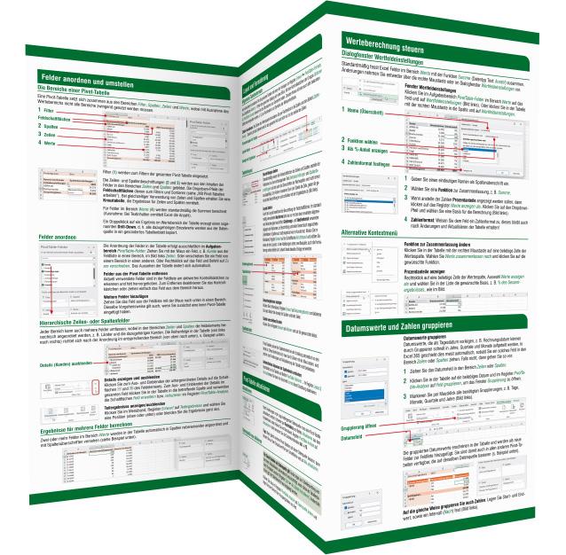 Rückseitencover Pivot-Tabellen (PivotTable) Microsoft Excel 365 / Excel 2019 - 2021