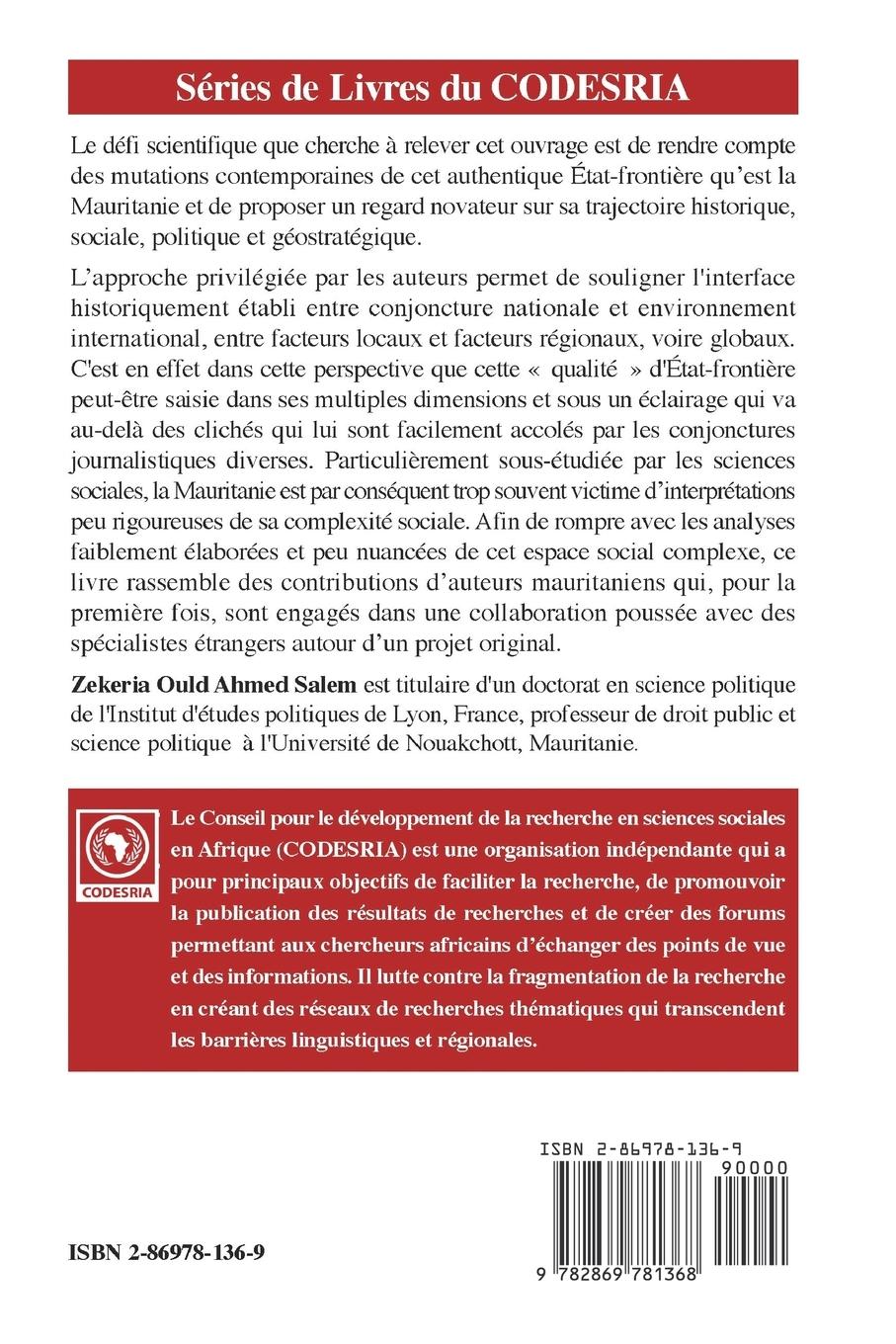 Rückseitencover Les trajectoires d'un Etat-frontiere