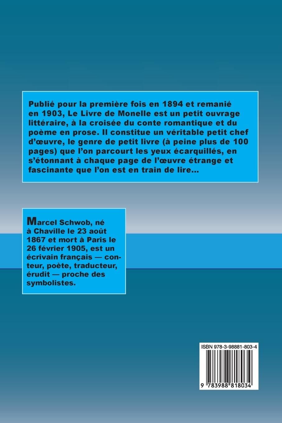 Rückseitencover Le Livre de Monelle