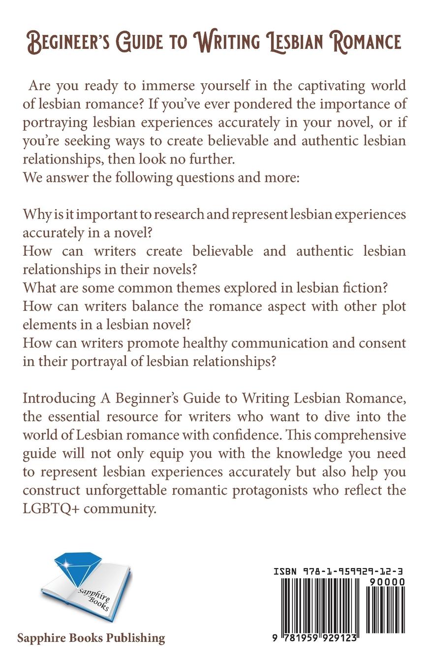 Rückseitencover A Beginner's Guide to Writing Lesbian Romance