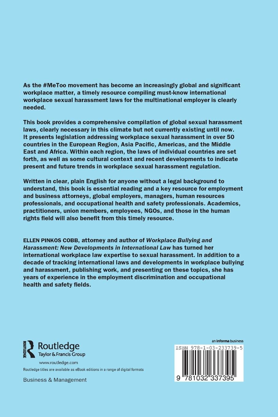 Rückseitencover International Workplace Sexual Harassment Laws and Developments for the Multinational Employer