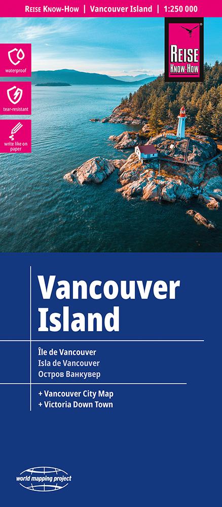 Vorderes Coverbild Reise Know-How Landkarte Vancouver Island (1:250.000)