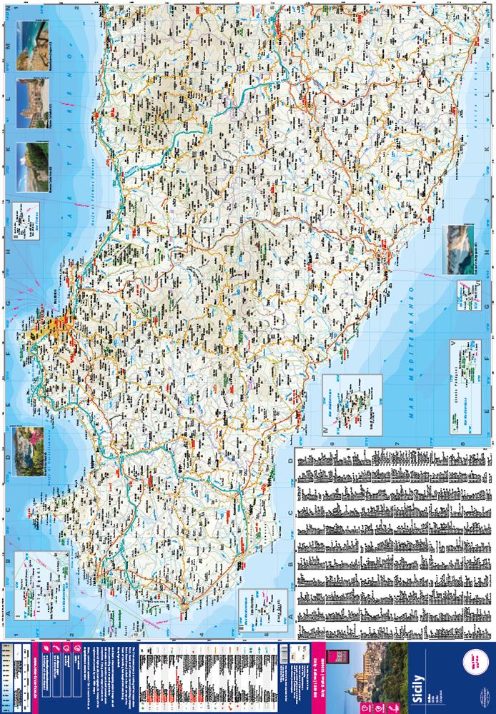 Beispielinhalt (Bild) Reise Know-How Landkarte Sizilien / Sicily (1:200.000)