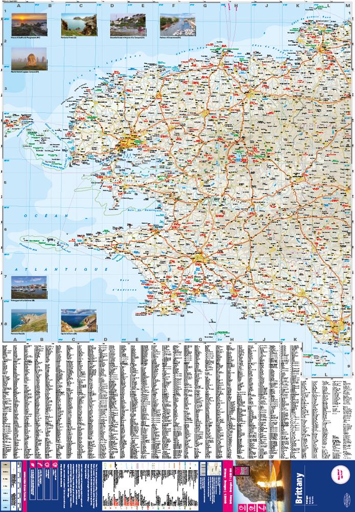 Beispielinhalt (Bild) Reise Know-How Landkarte Bretagne / Brittany (1:200.000)
