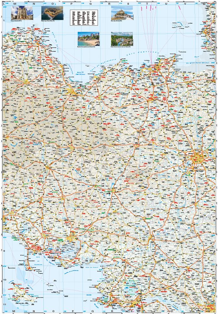 Beispielinhalt (Bild) Reise Know-How Landkarte Bretagne / Brittany (1:200.000)