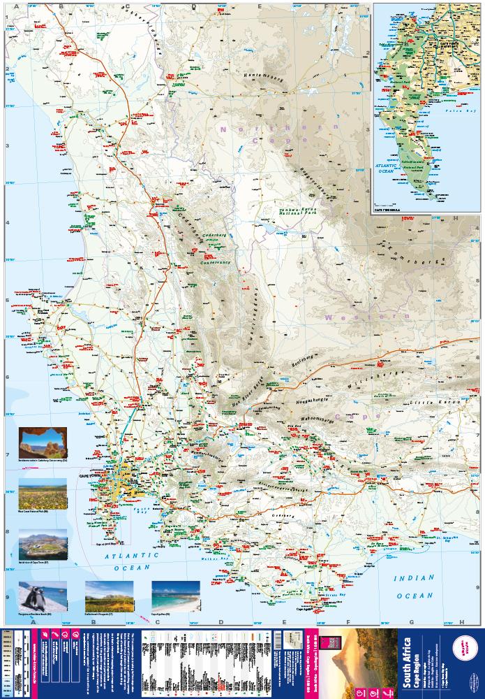 Beispielinhalt (Bild) Reise Know-How Landkarte Südafrika Kapregion 1 : 500.000