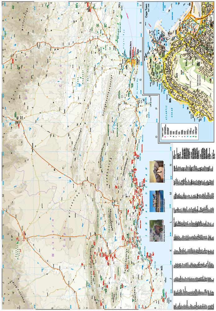 Beispielinhalt (Bild) Reise Know-How Landkarte Südafrika Kapregion 1 : 500.000