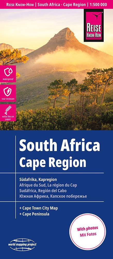 Vorderes Coverbild Reise Know-How Landkarte Südafrika Kapregion 1 : 500.000