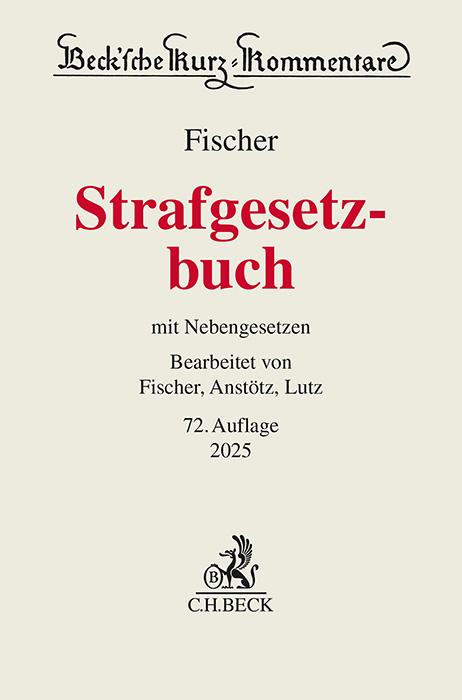 Vorderes Coverbild Strafgesetzbuch. StGB