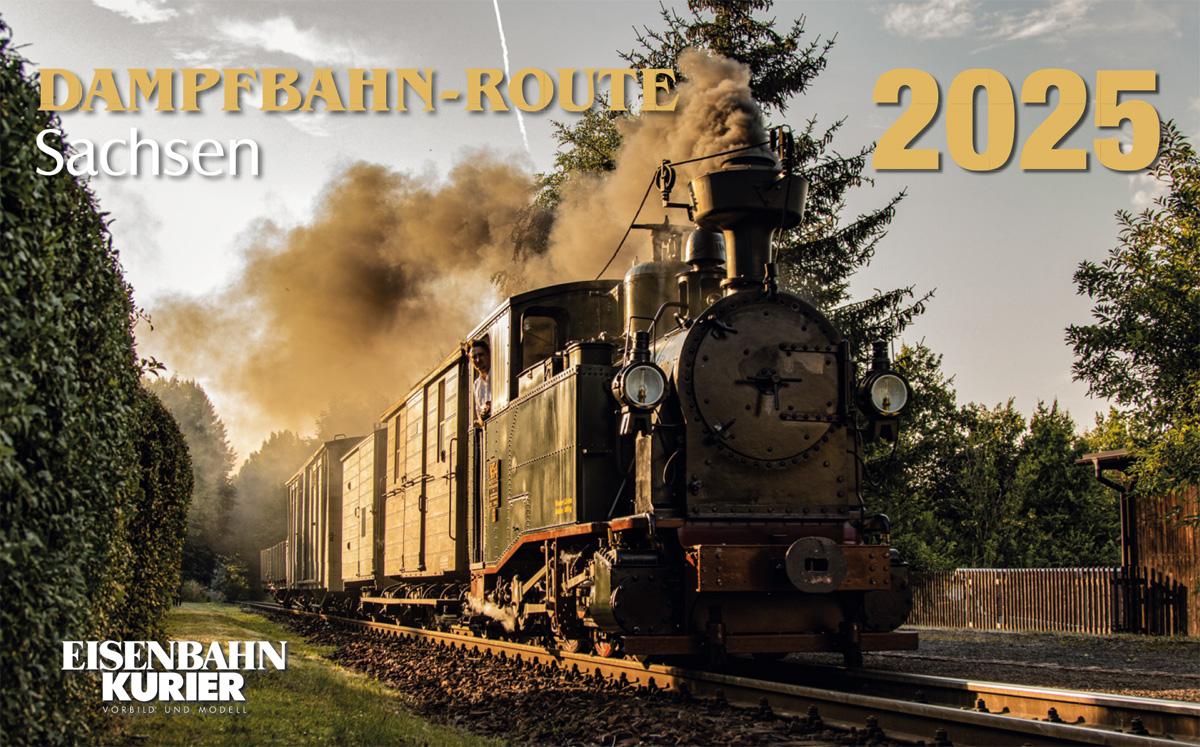 Vorderes Coverbild Dampfbahn-Route Sachsen 2025