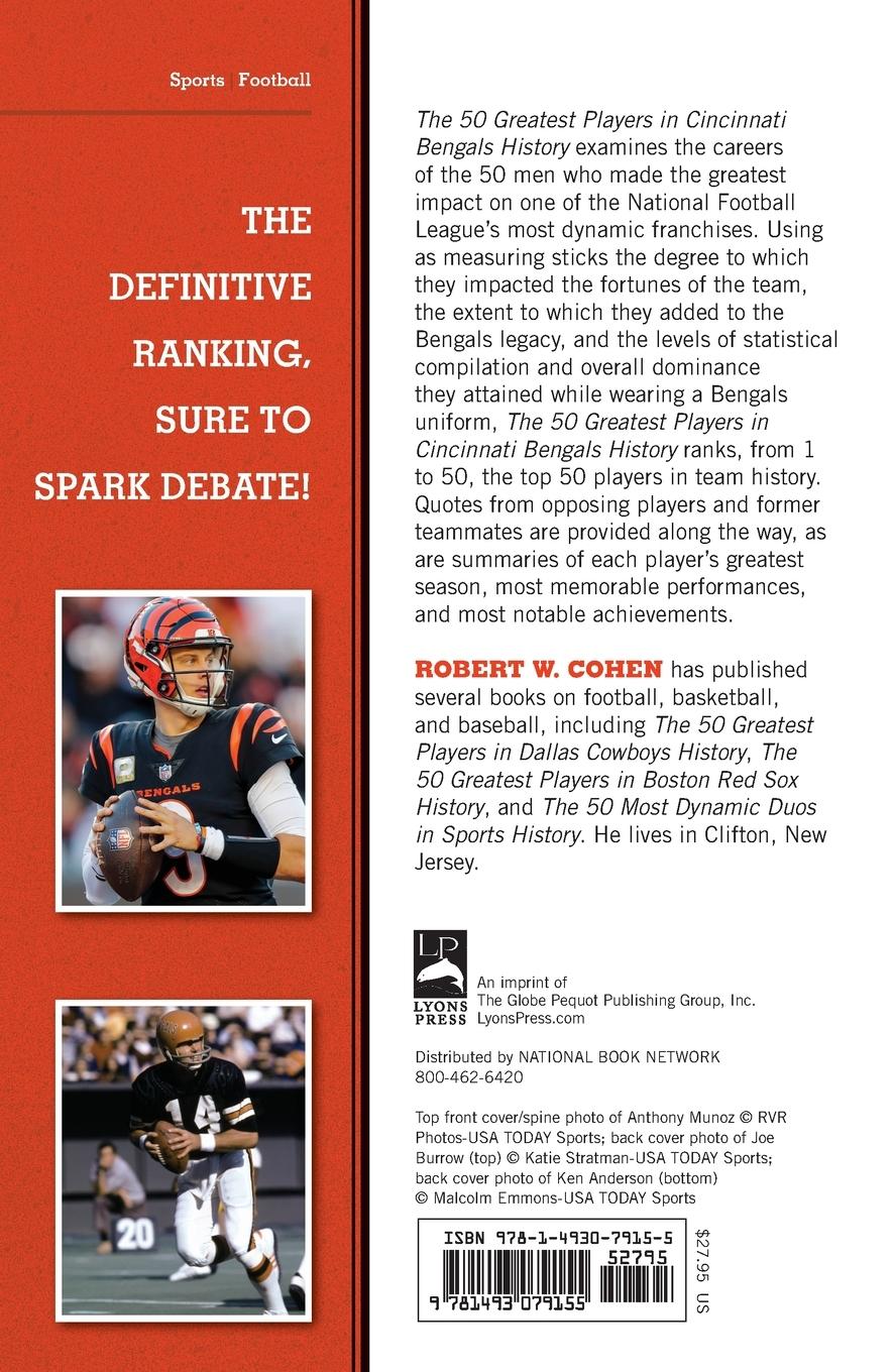 Rückseitencover The 50 Greatest Players in Cincinnati Bengals History