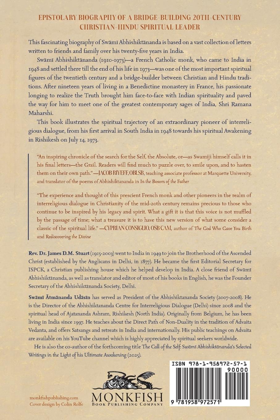 Rückseitencover Swami Abhishiktananda