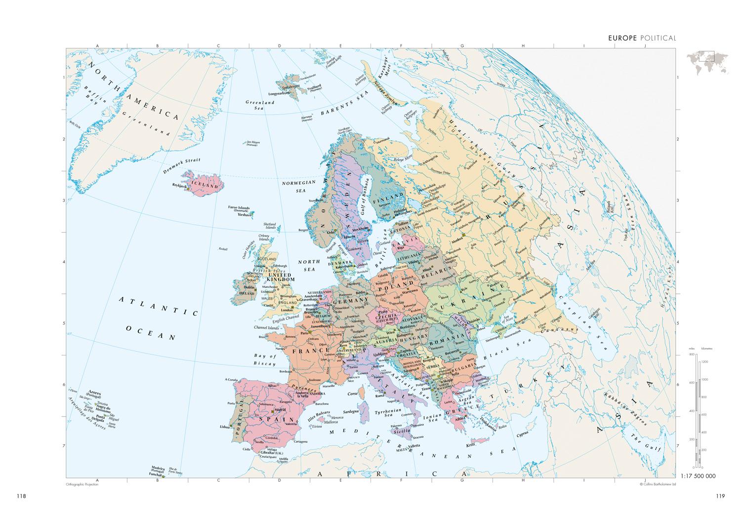 Beispielinhalt (Bild) The Times Reference Atlas of the World