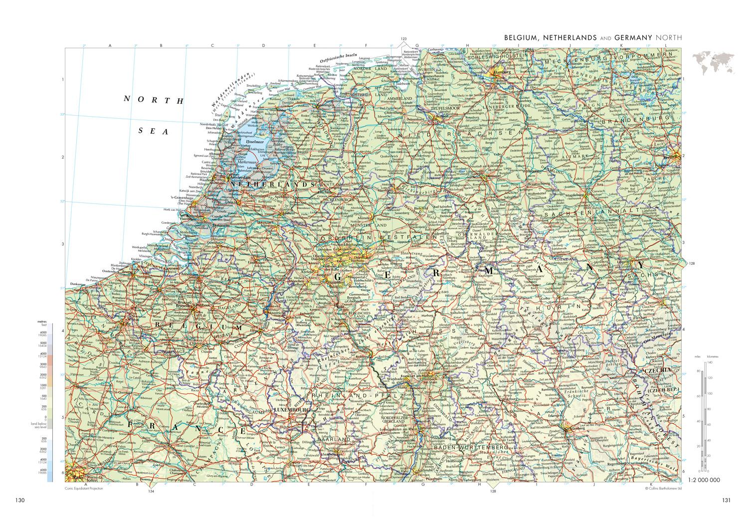 Beispielinhalt (Bild) The Times Reference Atlas of the World
