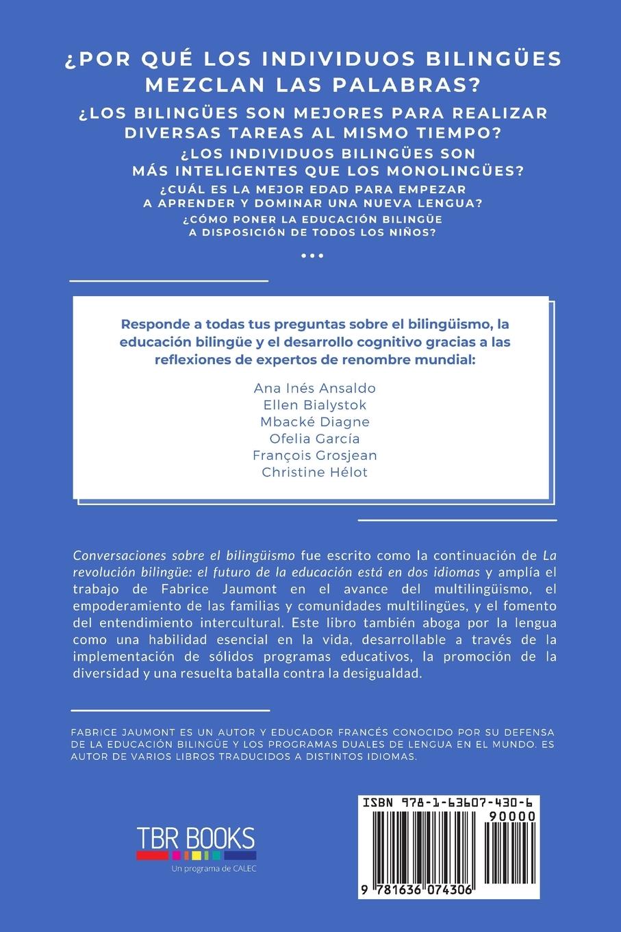 Rückseitencover Conversaciones sobre el bilingüismo