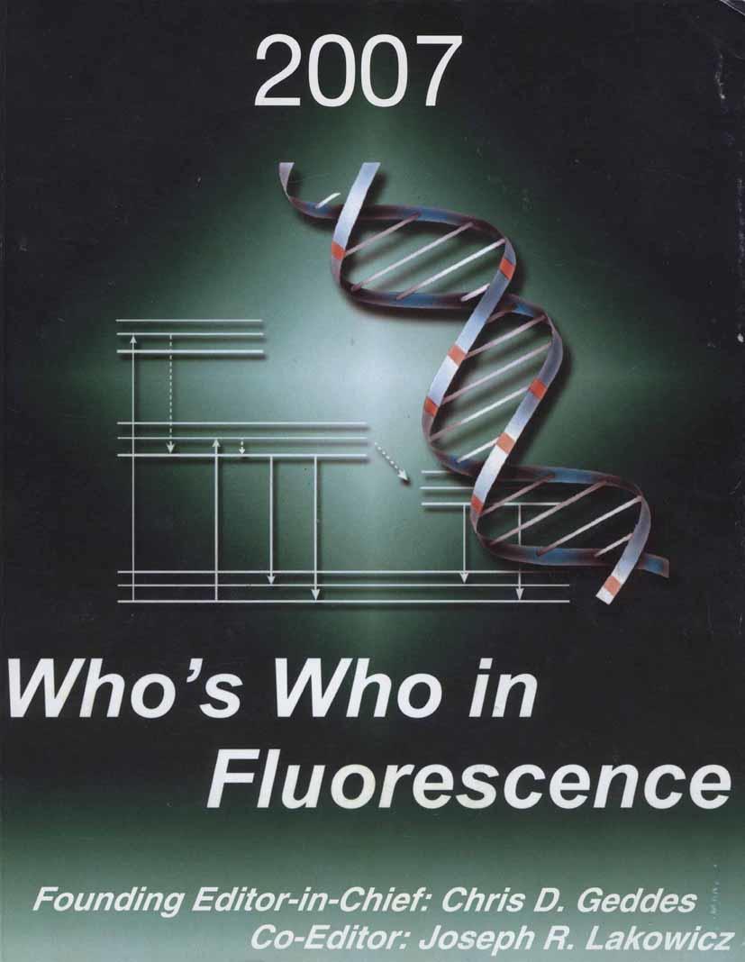 Vorderes Coverbild Who's Who in Fluorescence 2007