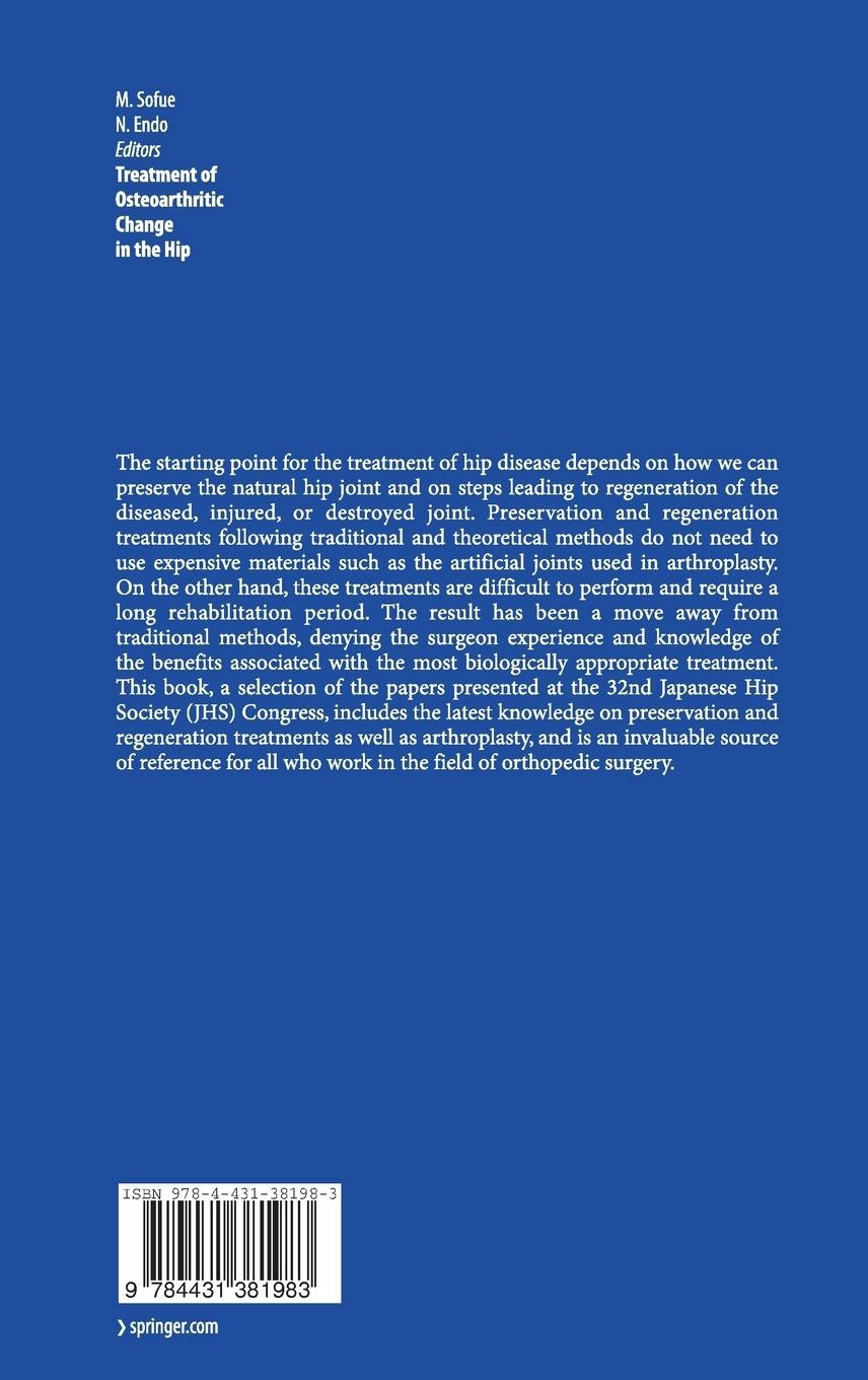 Rückseitencover Treatment of Osteoarthritic Change in the Hip
