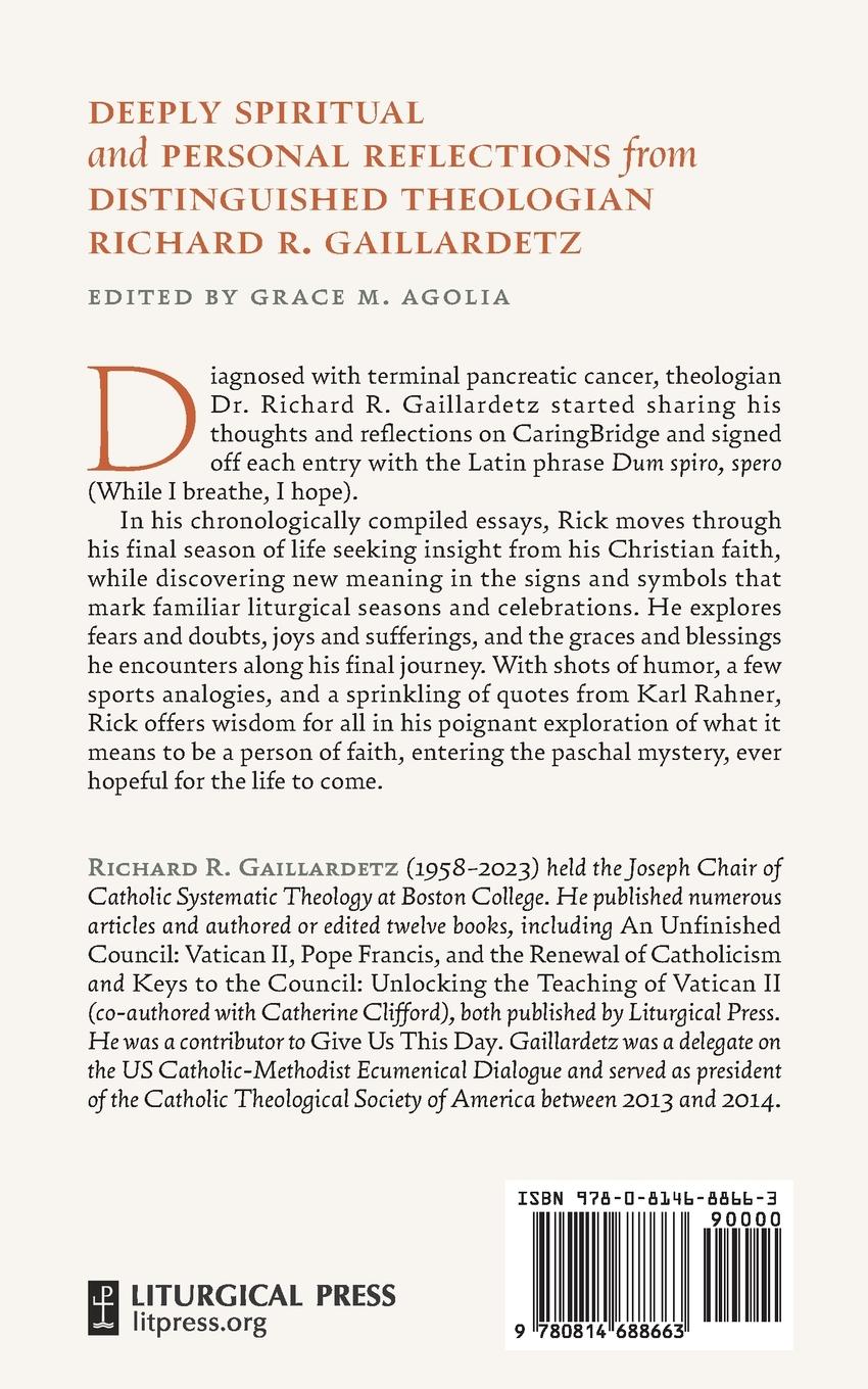 Rückseitencover While I Breathe, I Hope