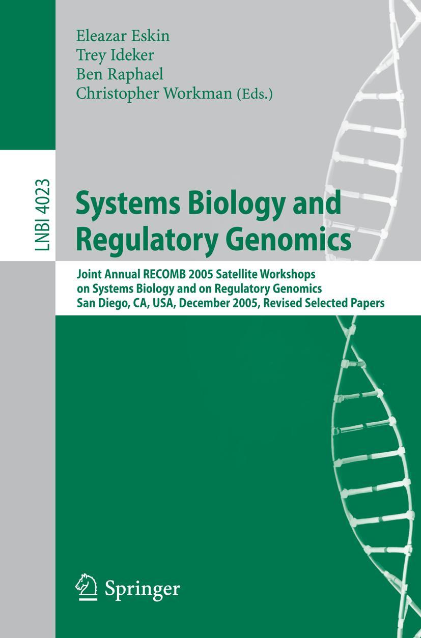 Vorderes Coverbild Systems Biology and Regulatory Genomics