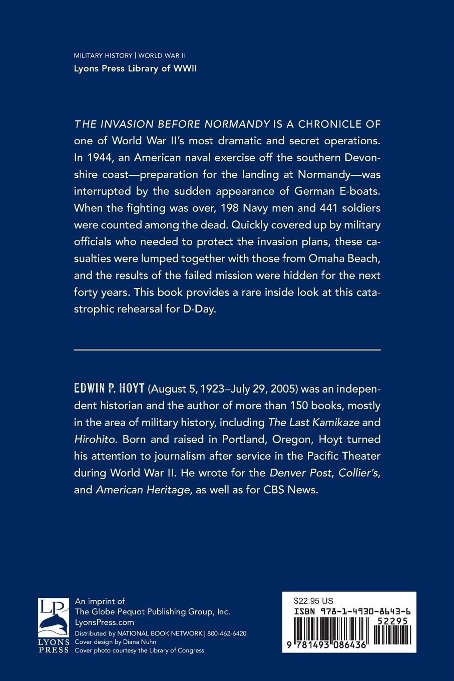 Rückseitencover The Invasion Before Normandy